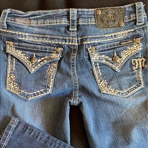 Miss me jeans great condition, western, stones intact